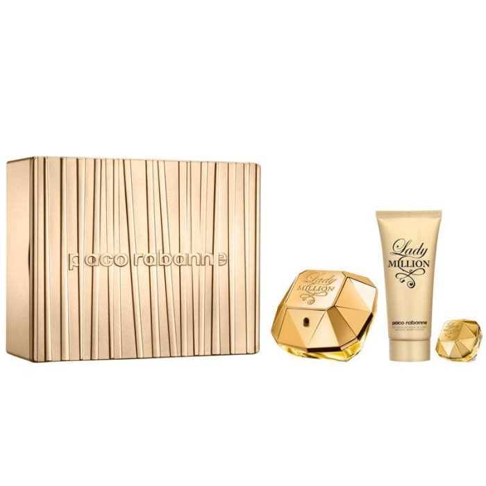 Paco Rabanne Lady Million 80ml EDP Giftset with Mini and Bodylotion - Image 2