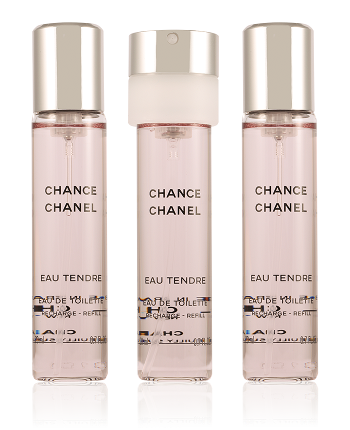Chanel Chance Eau Tendre Eau De Toilette 3 x 20ml Refillable Spray