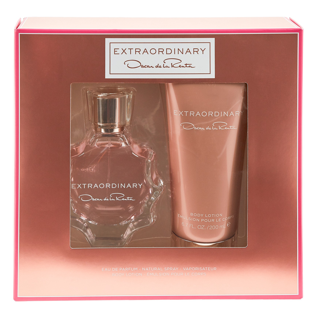 Oscar de la Renta Extraordinary 90ml Edp- Giftset 90ml Edp and 200ml Bodylotion Oscar de la Renta Giftset For Her