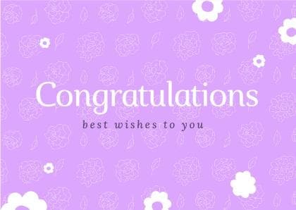 Congratulations Card #3 Card  My Perfume Shop Card
