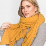 Cashmere Mega Scarf - Mustard Cashmere Accessories