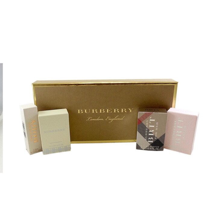 Burberry Miniature Giftset For Women 4 x Minis  Burberry Giftset For Her