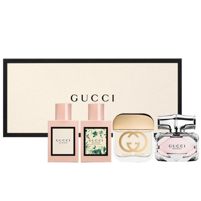 Gucci Miniature Collection Gift Set For Her 4 x 5ml Minis  Gucci Giftset For Her