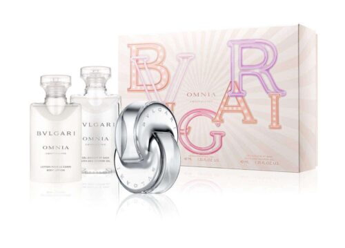 Bvlgari Omnia Crystalline 40ml EDT Giftset For Her 40ml edt, showergel, bodylotion and Pouch  Bvlgari Giftset For Her
