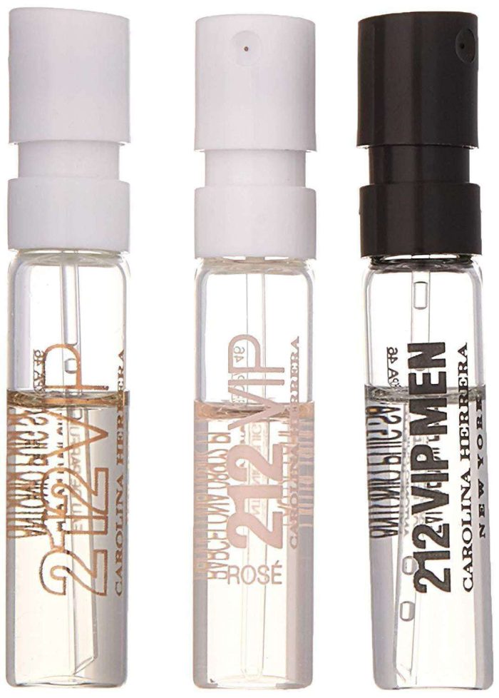 Carolina Herrera 212 Vip 3 Piece Vial Set - Unisex 3 x 1,5ml Vials  Carolina Herrera Unisex