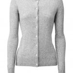 Cashmere Cardigan - White Grey My Perfume Shop Scarves & Shawls