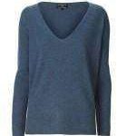 Cashmere V Sweater Denim Blue S -38 Cashmere Default
