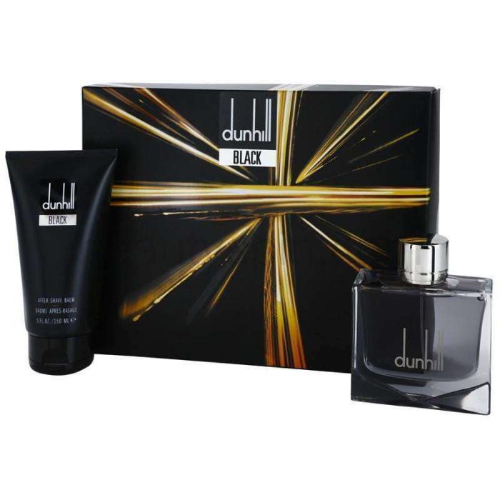 Dunhill Black Giftset with 100ml edt and free Aftershave 100ml edt with 150ml Aftershave balm  Alfred Dunhill For Him