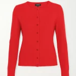 Cashmere Cardigan - Watermelon Red