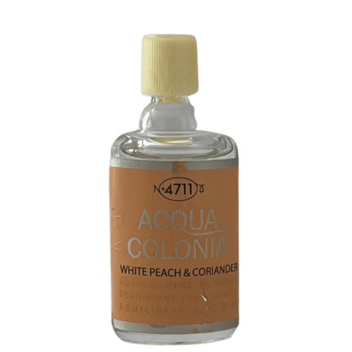 Maurer & Wirtz 4711 Acqua Colonia white Peach & Coriander 8ml Edc Miniature