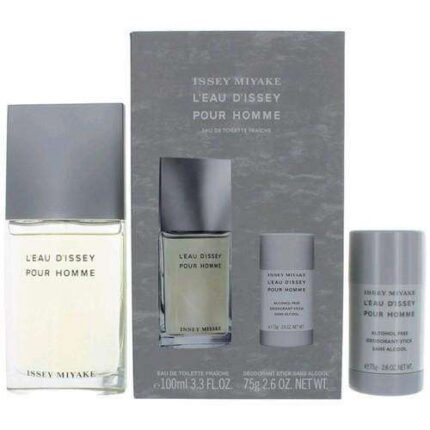 Issey Miyake L'eau d'Issey Fraiche Pour Homme Giftset 100 edt & 75g Deo  Issey Miyake For Him