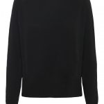 Mona Black Cashmere Jersey Round Neck - Large