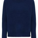 Mona Navy Cashmere Jersey Round Neck - medium