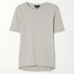 Cashmere Tee - White Grey