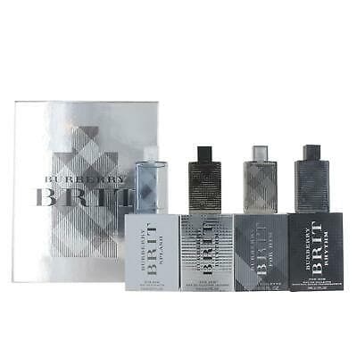 Burberry Brit For Him Collection Mini Gift Set 4 x 5ml Minis Burberry For Him