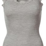 Rosemunde Lace Top In Silk - Grey S  Rosemunde Clothing