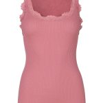 Rosemunde Lace Top in Silk - Vintage Pink Multi Sized S Rosemunde Clothing