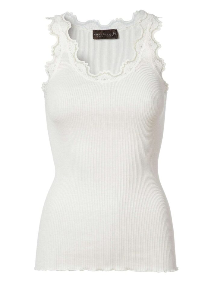Rosemunde Lace Top In Silk - White S  Rosemunde Clothing