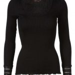 Rosemunde Lace Top Long Sleeve In Silk - Black S Rosemunde Clothing