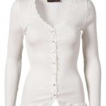 Rosemunde Vintage Lace Cardigan In Silk - White XL Rosemunde Clothing