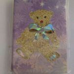 Teddy Bear Tag with crystal bow My Perfume Shop Card