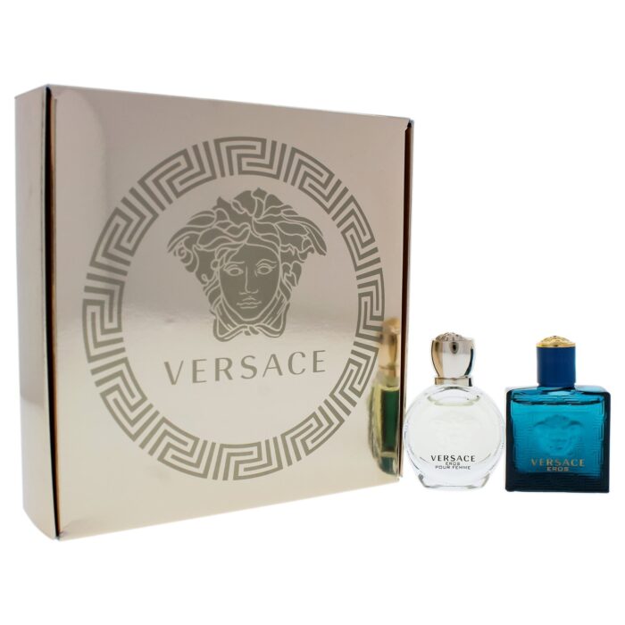 VERSACE EROS HIS AND HERS MINI GIFT SET 2 x Mini Giftset  Versace Giftset For Her