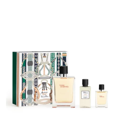 Hermes Terre 100ml Edt Giftset with 12,5ml Miniature and 40ml Aftershave