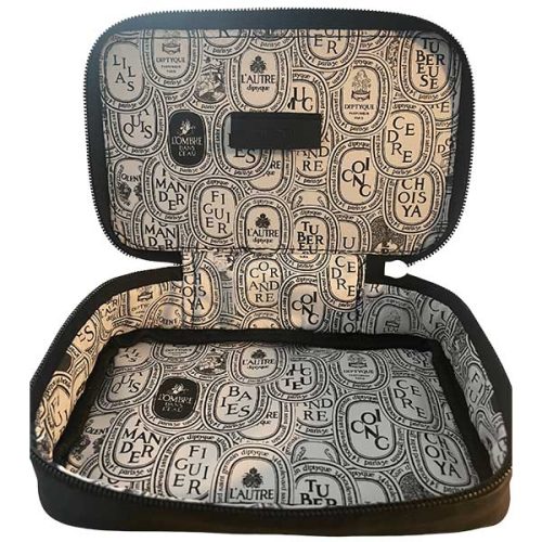 Diptyque Toiletry Bag with Zip Black