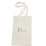 Dior Gift Bag White w Gold Logo - Small